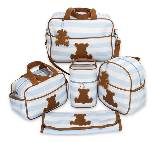 Bolsas De Maternidade Para Bebe + Mochila Luxo Menina Menino