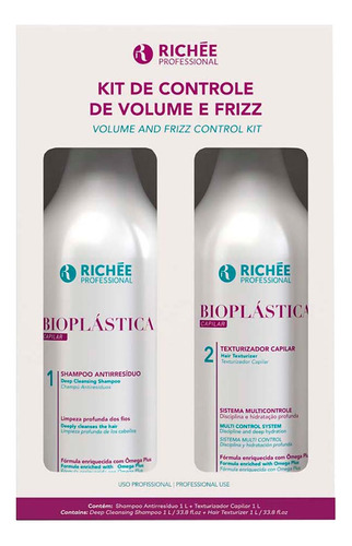 Kit De Control De Volumen Y Frizz Bioplastica - Richée