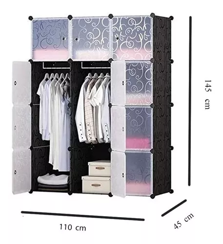  Jurass Armario portátil para colgar ropa - plástico, armario  combinado de resina, armarios modulares, ahorro de espacio - 29.9 in de  largo x 18.5 in de ancho x 65.0 in de
