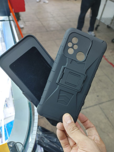 Funda De Uso Clip Rudo Para Xiaomi Redmi 12c Y Mica