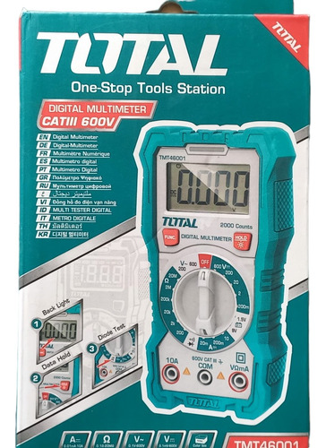 Multimetro Digital Tester 600v Total 46001