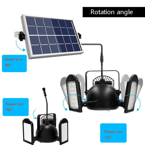 Luces Solares For Exteriores, 60 Led, Reflectores Solares,