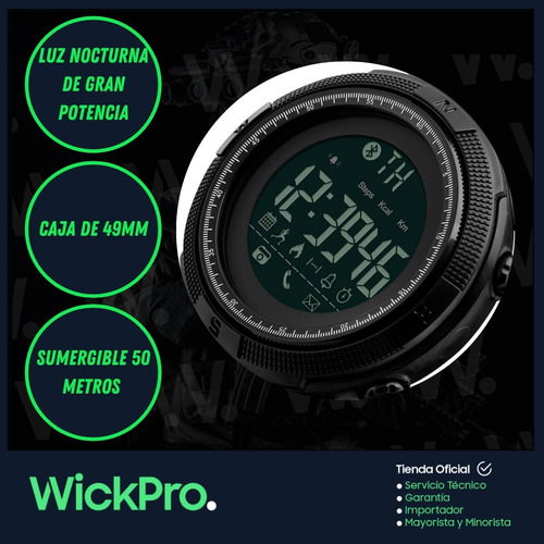 Reloj Tactico Militar Con Bluetooth Sumergible 50m