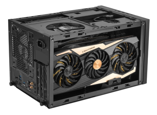 Imagen 4 de 10 de Gabinete Mini-itx Silverstone Sugo 14 Apto Fuente Atx Negro