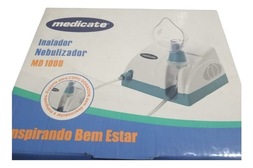 Nebulizador Compressor Medicate Md1000 Branco 127v/220v
