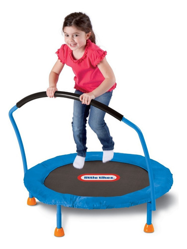 Trampolín Little Tikes Azul Infantil Con Polipropileno Color