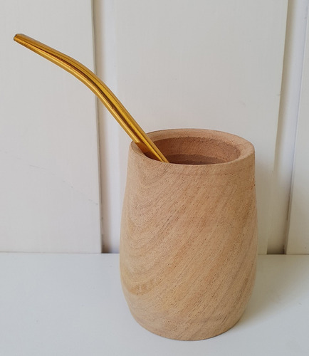 Mate Y Cazuelita De Madera Algarrobo Laura Craft