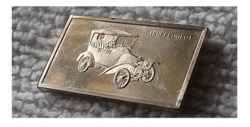 Mini Lingote Carro Peugeot 1913 Plata Sterling