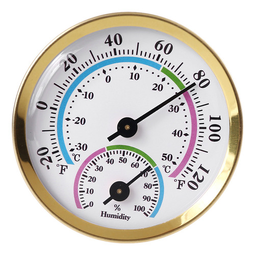 Termómetro Interno Higrómetro Analógico 2 En 1 Temperatura H