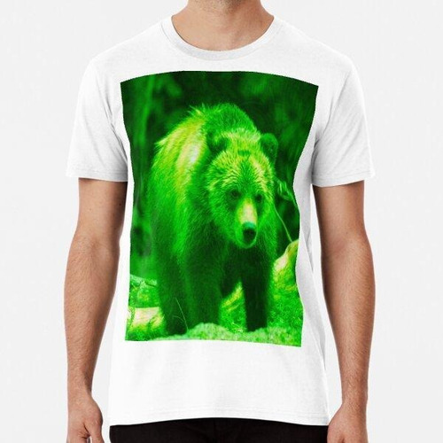 Remera Young Grizzly Bear (green) Algodon Premium 