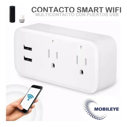 Enchufe Inteligente Wifi Smart Plug Multi Enchufe Alexa 2usb