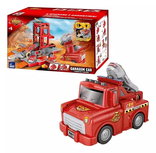 Pista Playset Infantil Posto Corpo de Bombeiros Carrinho e