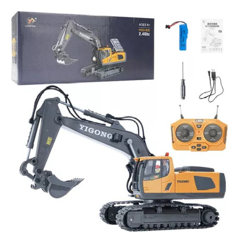 Mini Retro Excavadora De Control Remoto De Carga Usb