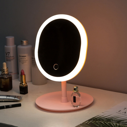 Espejo De Maquillaje Recargable Con Lámpara Para Dormitorios