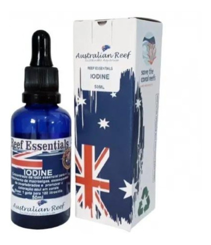 Australian Reef Iodine 50ml Iodo Para Aquários