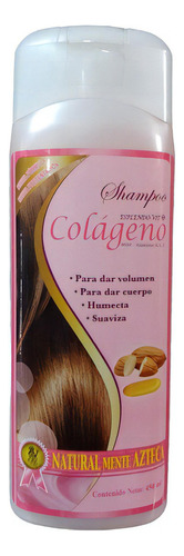  Shampoo Colágeno Aceite Almendra Y Coco 450ml Cba Da Volumen