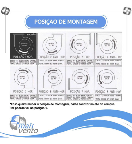Exaustor Tipo Caracol Comercial Para Coifas & Dutos Com Nf