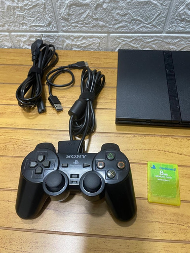 Playstation 2 Slim + Opl Com Hd 250gb Preto