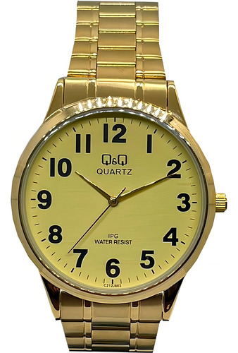 Reloj Q&q Hombre C212j803y Pulsera Dorado Color Del Fondo Dorado C212j803y