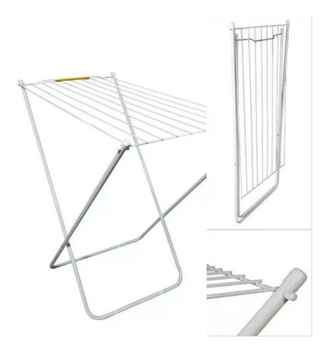 Imagen 3 de 3 de Tender Plegable Tendedero Para Ropa Nakan Tes-8v 8 Varillas