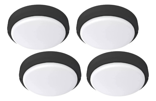 Aplique Pared Techo  Tortuga  Led  Redonda   18w Pack X4 U.