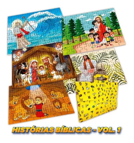 Kit 10 Quebra Cabeça Infantil - Histórias Clássicas - 60 Peças Cada -  Akikola