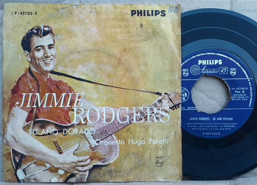 Jimmie Rodgers - Su Año Dorado - Ep Simple Vinilo Año 1958