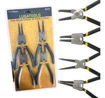 Comprar Jogo Alicate Extrator De Anéis Trava Bico Curvo Reto 4 Pçs