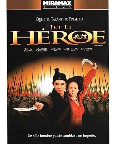 Heroe Ying Xiong 2002 Jet Li Quentin Tarantino Pelicula Dvd