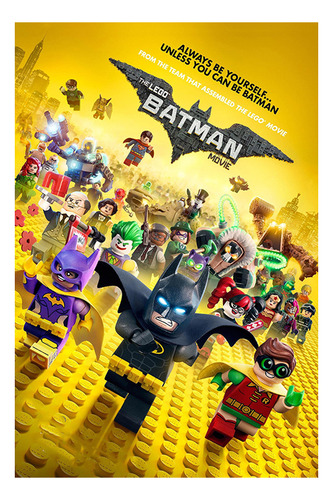 Poster The Lego Batman La Película Con Marco