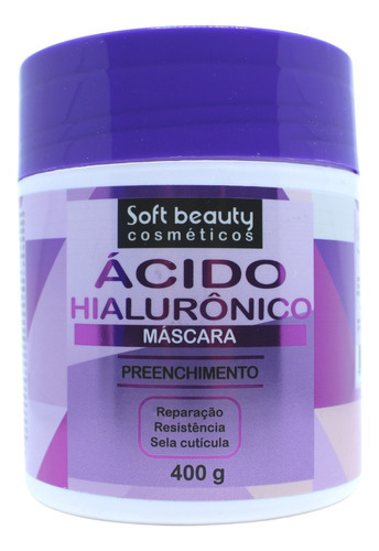 Mascara Preenchedora Ácido Hialuronico Soft Beauty 400g
