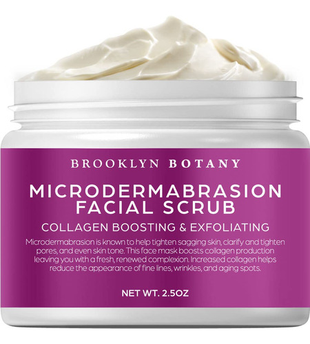 Brooklyn Botany Microdermabrasion Facial Scrub 2.5 Oz  Exfo