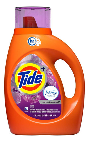 Tide He Detergente Liquido Para Lavanderia, Spring & Renewal