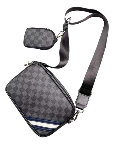 Bandolera De Viaje C/ Bolsa Accesorio Hombre Neceser Negro
