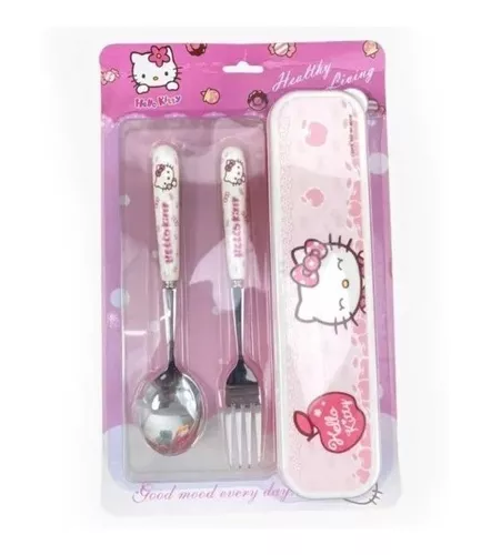 Juego Cubiertos Hello Kitty