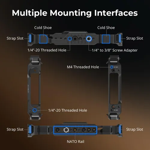 Smallrig Jaula De Monitor Para Atomos Ninja V, Riel Nato In.