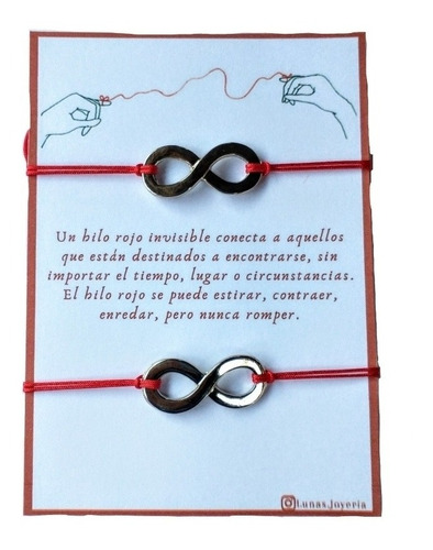 Pulseras Del Hilo Rojo Para Parejas Regulables Novios Compar