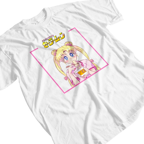 Imagen 3 de 6 de Remera Algodón Sailor Moon Serena Ramen