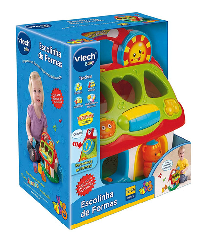 Brinquedo Infantil Escolinha De Formas Encaixa Vtech 80129