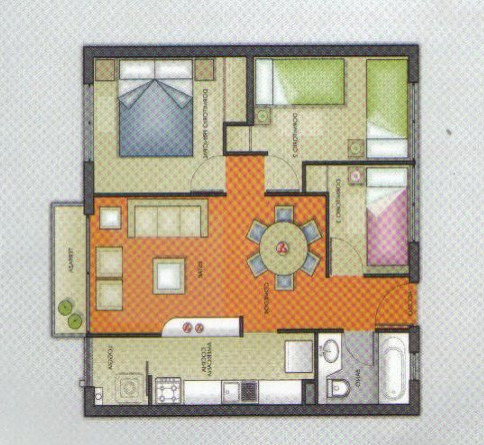 Villa Tres Montes, 3 Dormitorios Con Estacionamiento