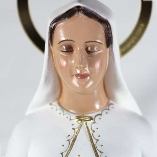 Estatua Escultura Imagem 30cm Maria Nossa Senhora Grávida Cor Branco