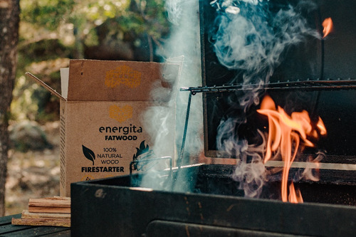 Imagen 3 de 10 de Ocote Iniciador De Fuego Premium Natura Leña Asador Fogata