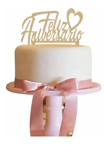 Letrero Para Pastel Feliz Aniversario Topper Cake Art935