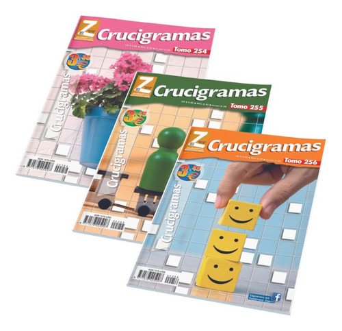 Crucigramas Zugarto Con Más De 210 Juegos Paquete 3 Libros 