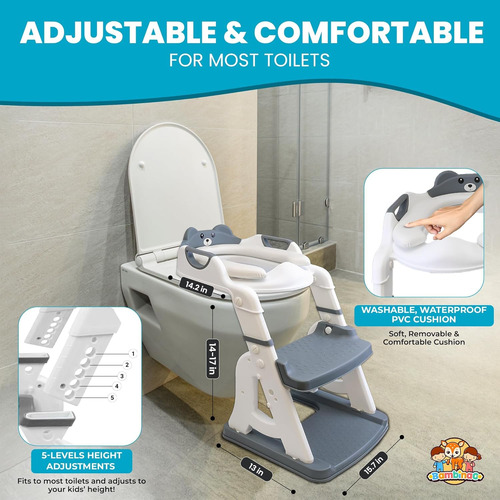 Asiento De Entrenamiento Para Ir Al Baño 2 En 1: ¡inodoro De