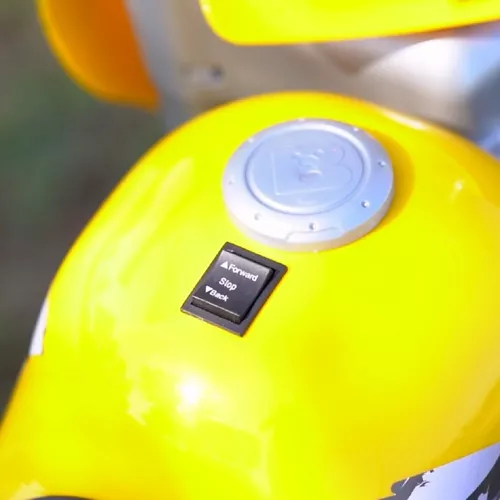 Moto Elétrica Infantil Sprint Turbo Amarelo 12V Biemme - Maçã Verde Baby