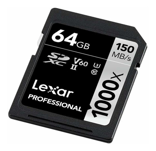 Tarjeta de memoria Lexar LSD64GCBNA-10002  Professional 1000x 64GB