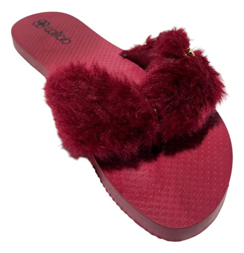 Chinelo Coloridos Rasteirinha Pelúcia