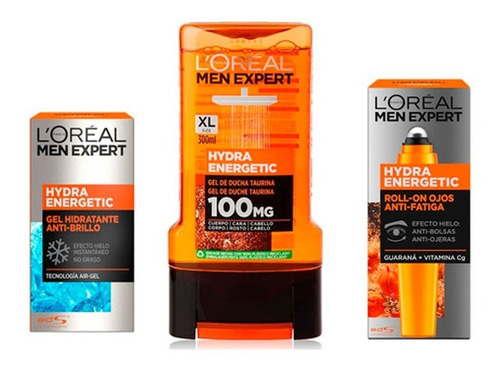 Pack Men Expert Hydra Gel Ducha+ Antibrillo + Contorno Ojos