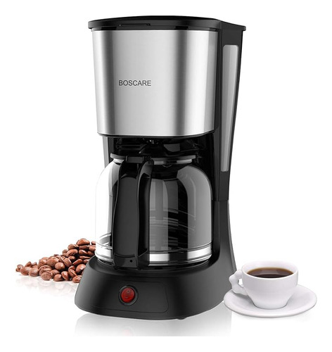Boscare Cafetera Compacta 10 Tazas Con Filtro Reutilizable